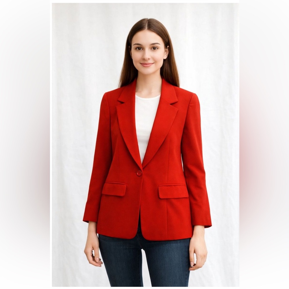 Vintage Pendleton Wool Blazer‎ Red Petite 4